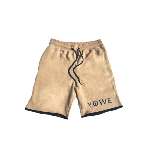 Tan YOWE Fleece Shorts