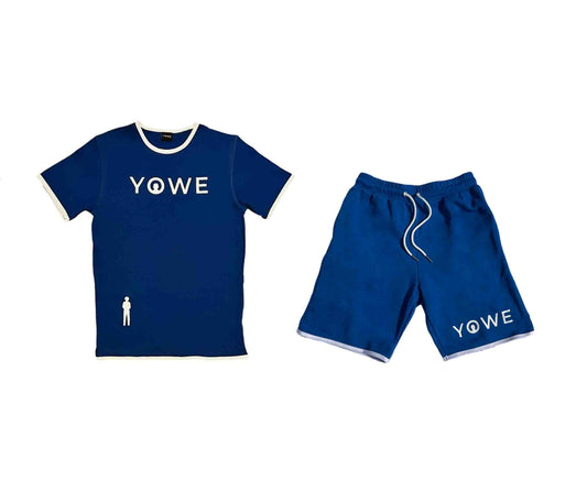 Royal Blue YOWE T-Shirt & Shorts Set